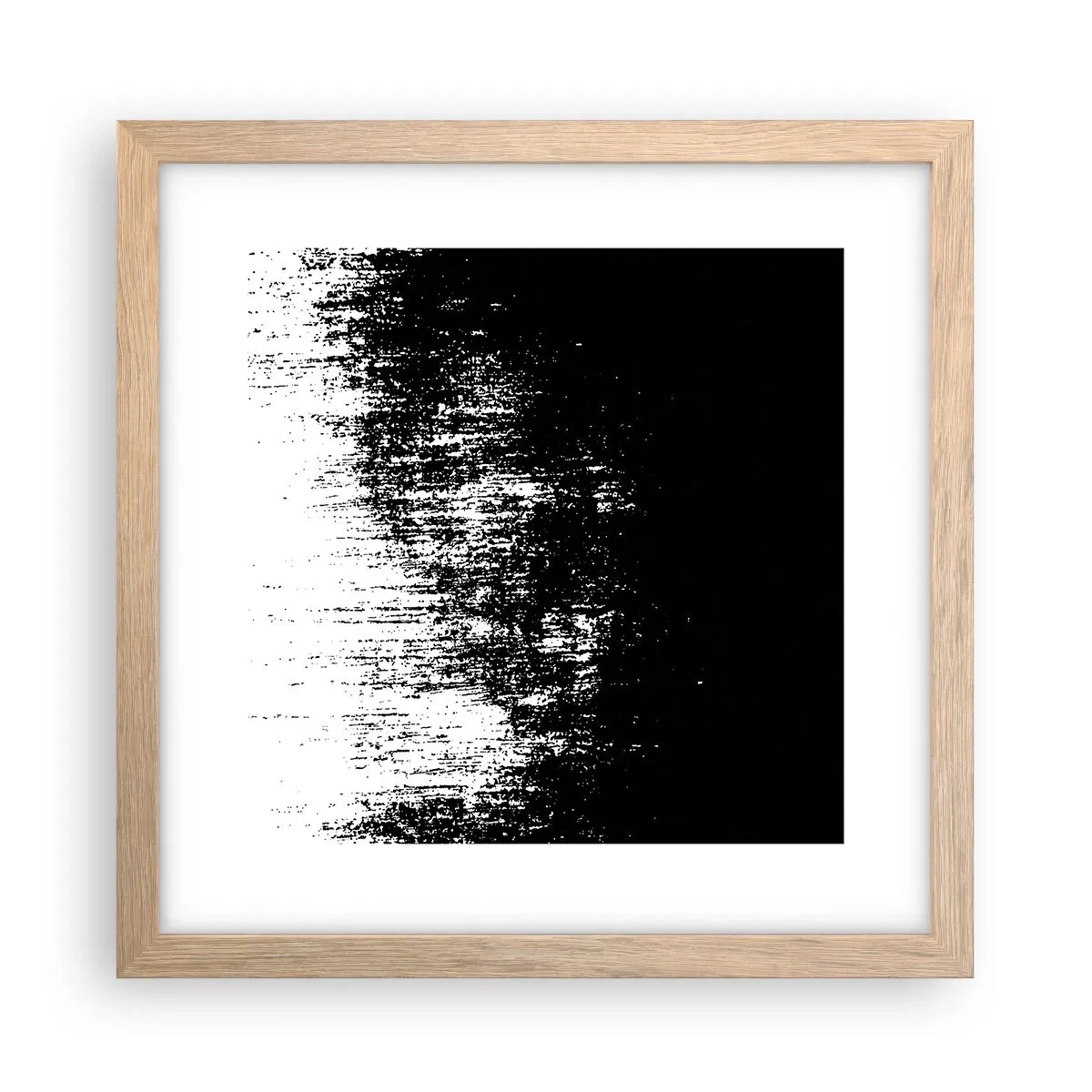 Plagát v ráme zo svetlého duba - Víťazom sa stáva... - 30x30 cm