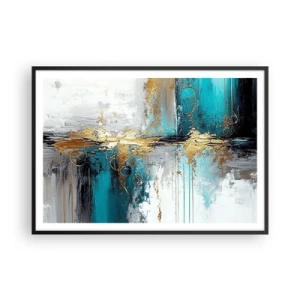 Plagát v čiernom ráme - Všetko plynie - 100x70 cm
