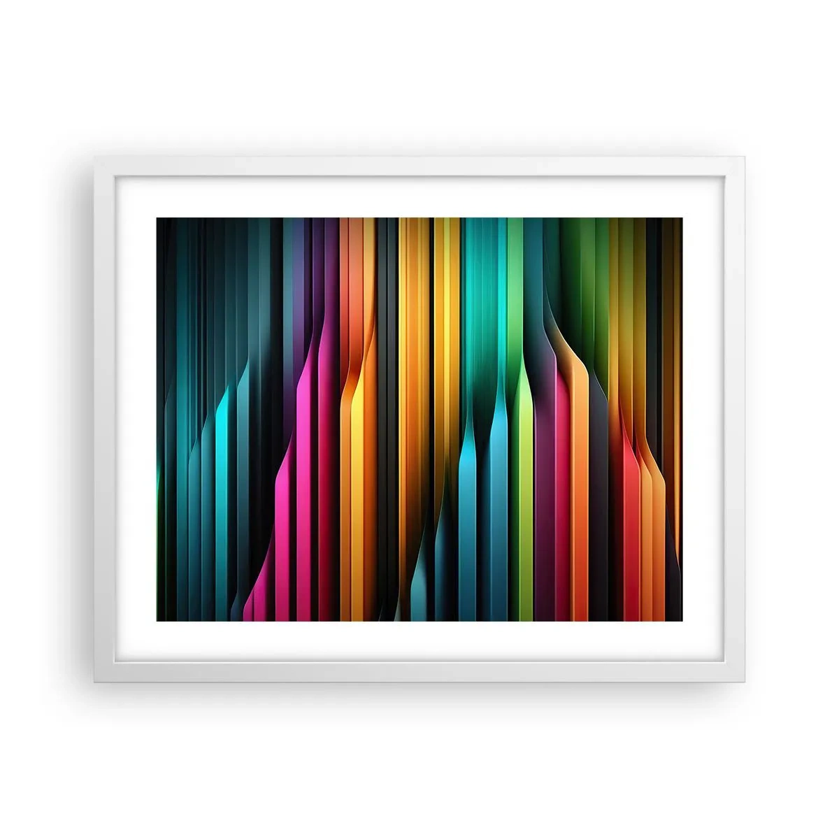 Plagát v bielom ráme - Svetelný organ - 50x40 cm