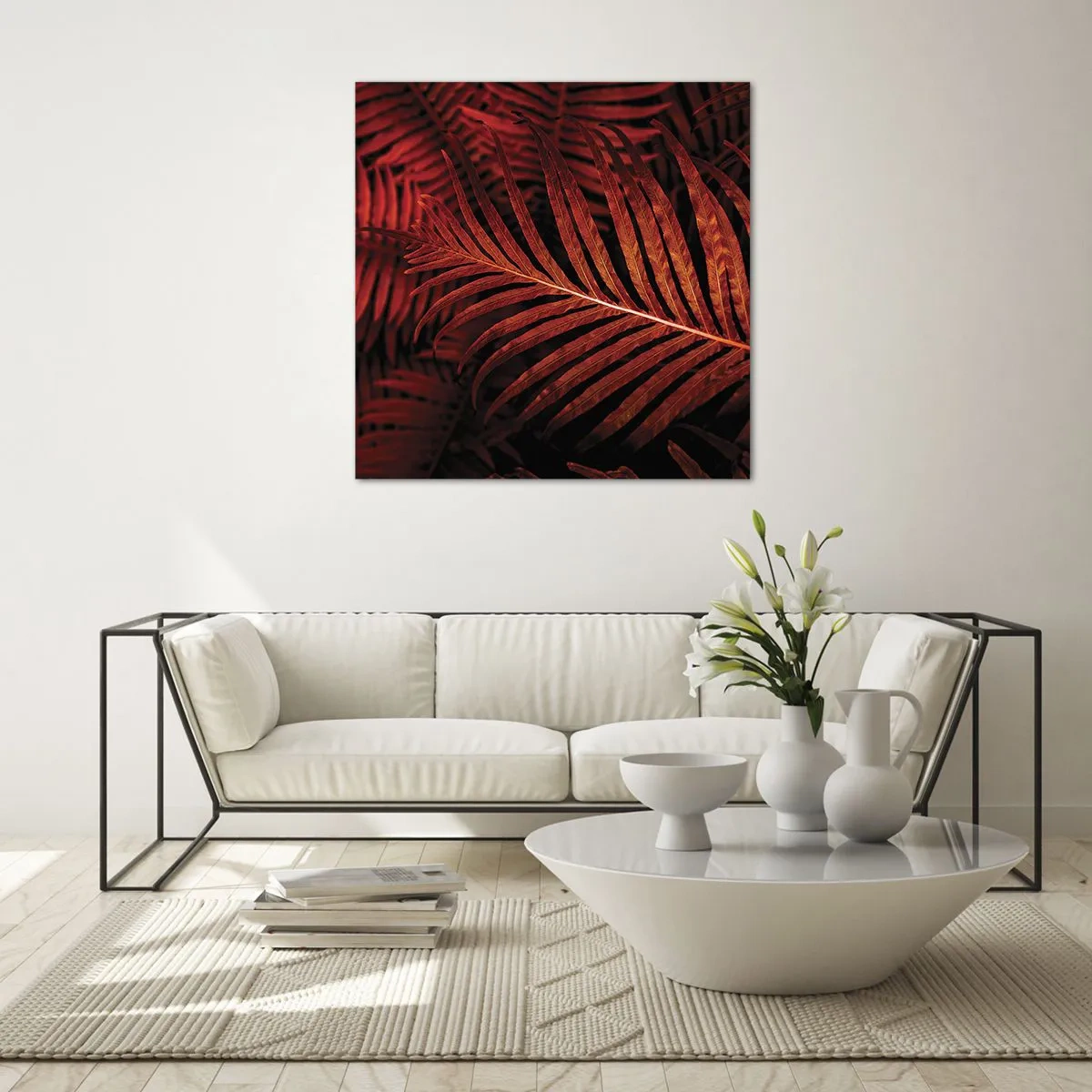 Obraz na skle - Žiar života - 60x60 cm