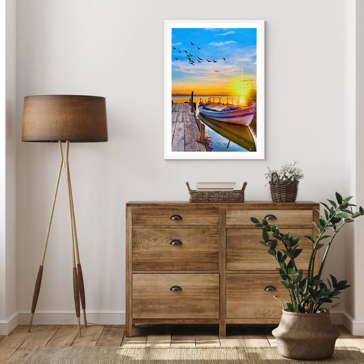 Plagát v bielom ráme - Dovidenia, do zajtrajška - 50x70 cm