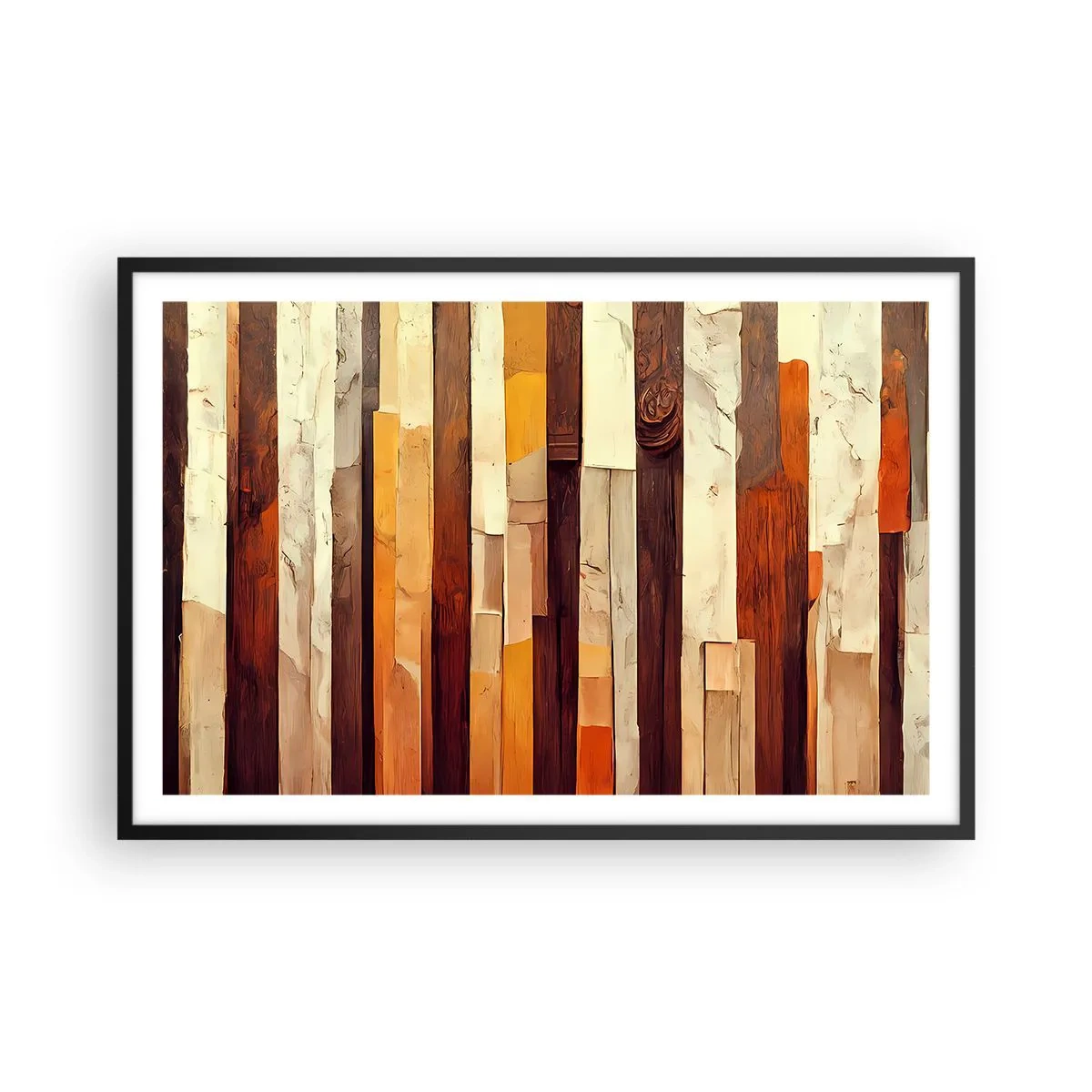 Plagát v čiernom ráme - Hymna lesných stromov - 91x61 cm