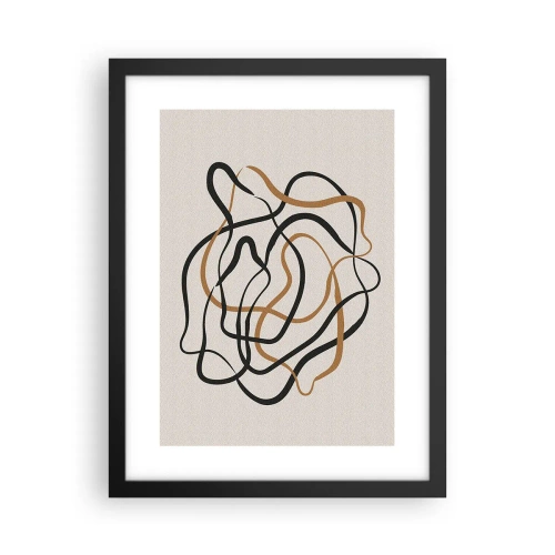 Plagát v čiernom ráme - Všetko sa pokrútilo - 30x40 cm