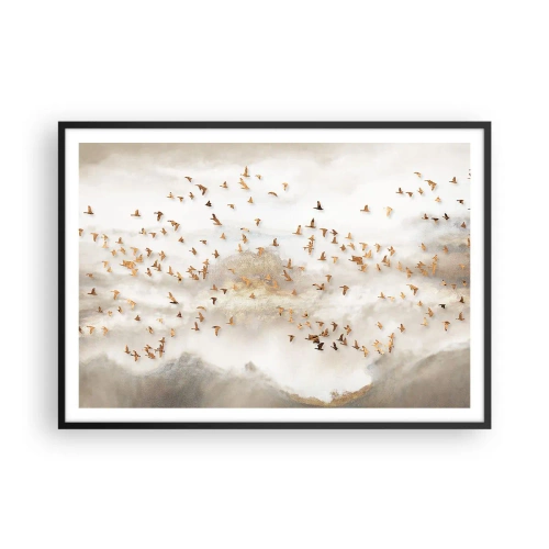 Plagát v čiernom ráme - Už je čas... - 100x70 cm