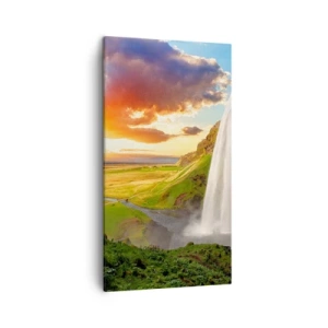 Obraz na plátne - Vrchol islandského leta - 45x80 cm