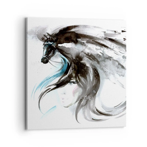 Obraz na plátne - Cval Čierneho kniežaťa - 70x70 cm