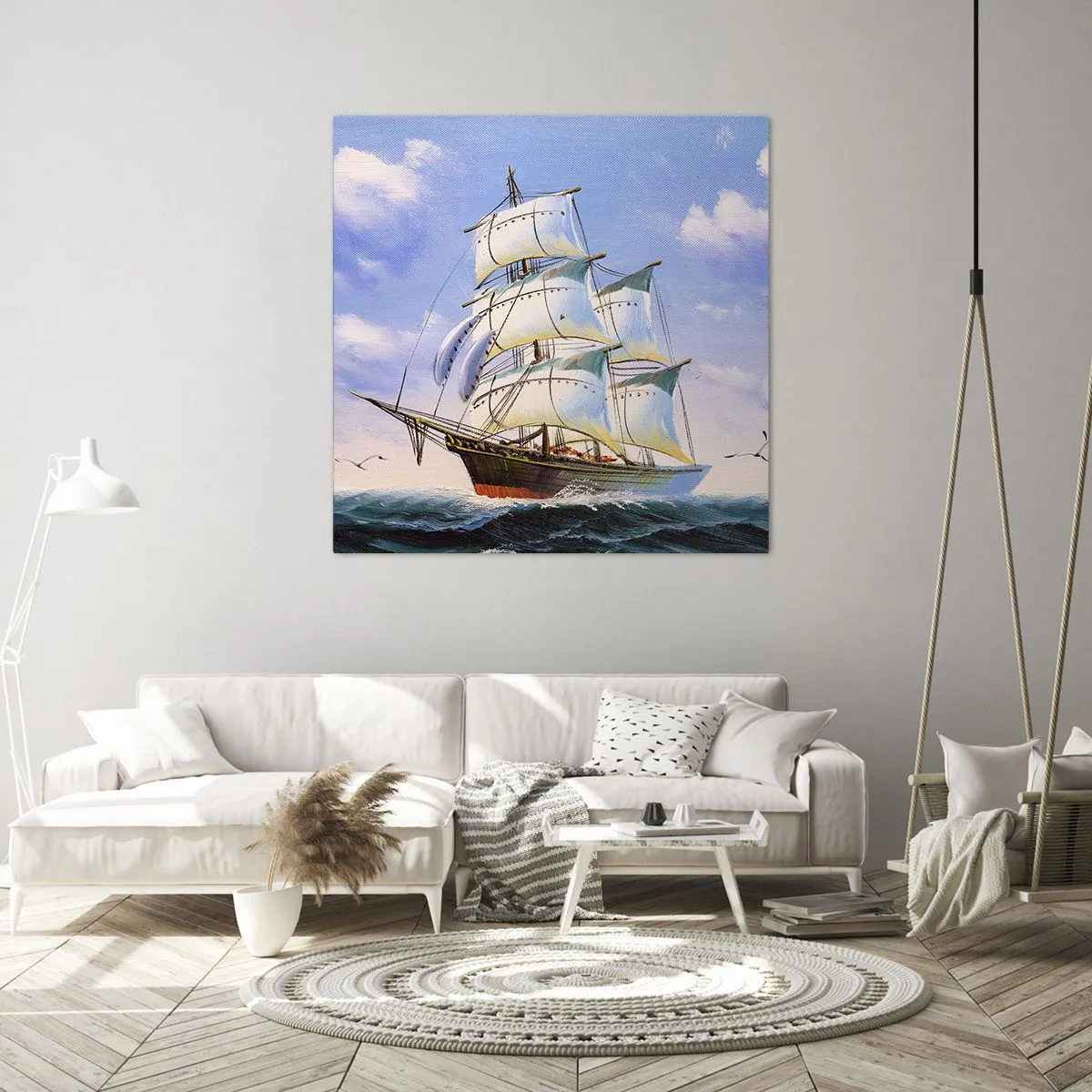 Obraz na plátne - Hrdo s vetrom - 70x70 cm