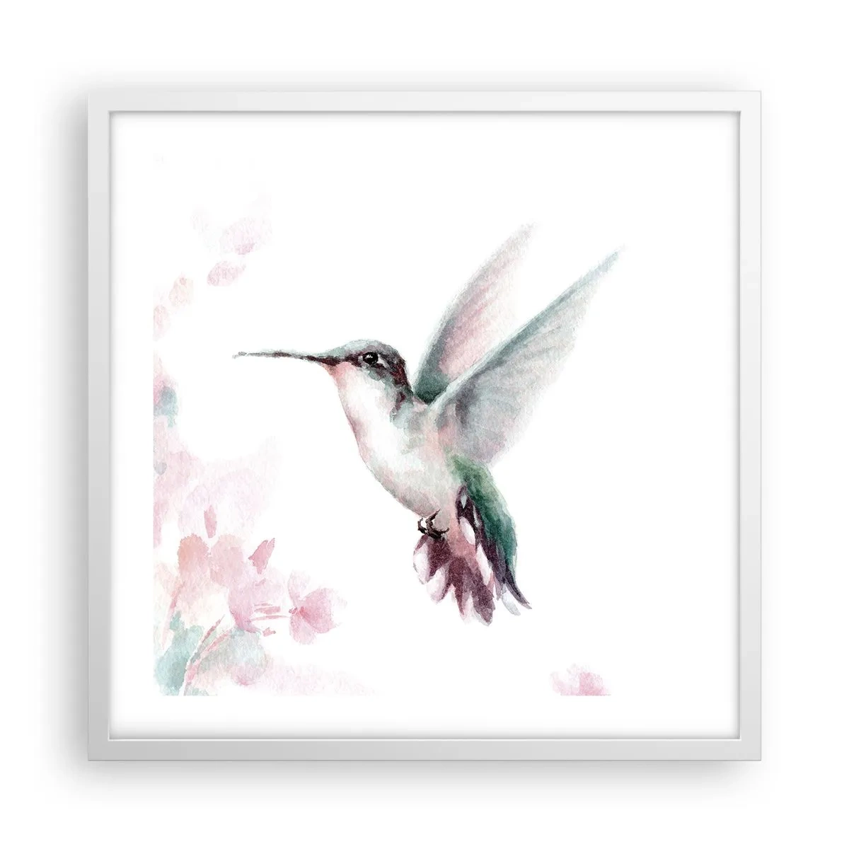 Plagát v bielom ráme - Mávanie - 50x50 cm