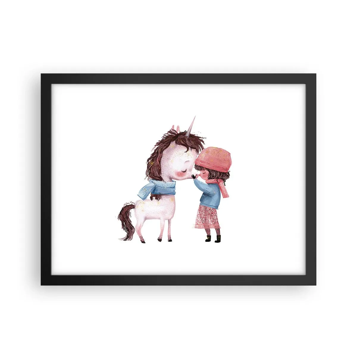 Plagát v čiernom ráme - Zimný príbeh - 40x30 cm