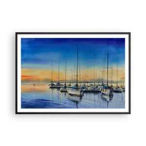 Plagát v čiernom ráme - Koniec dobrého dňa - 100x70 cm