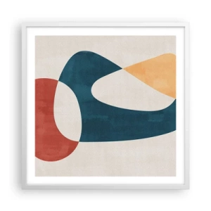 Plagát v bielom ráme - Vplyvy a metamorfózy - 60x60 cm