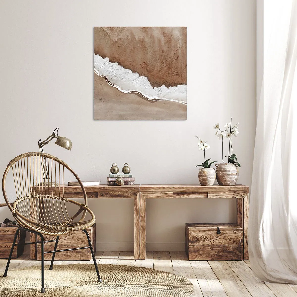 Obraz na plátne - V zemitých farbách - 50x50 cm