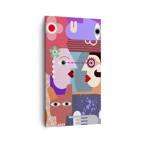 Obraz na plátne - Tvárou v tvár - 45x80 cm