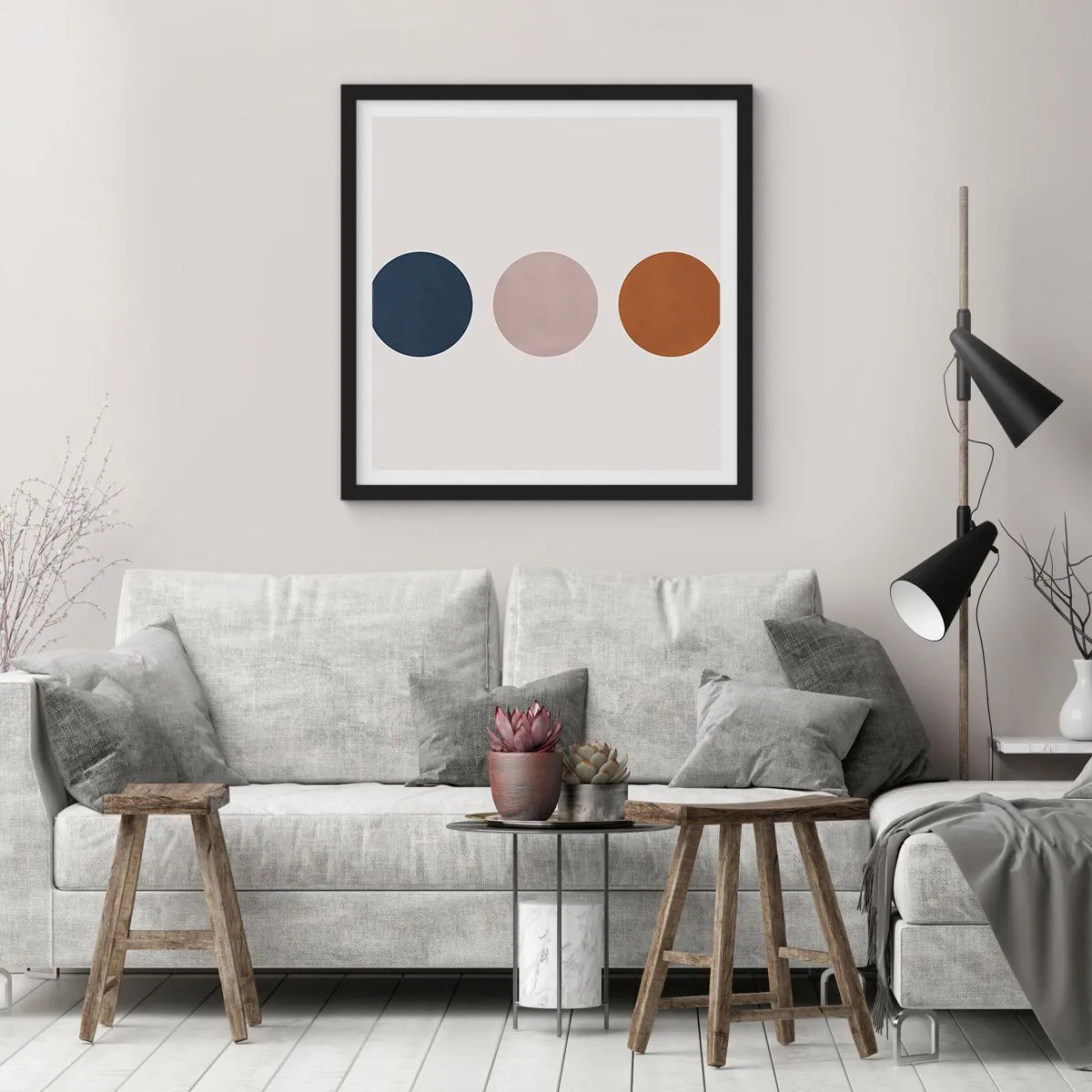 Plagát v čiernom ráme - Symbol dokonalosti - 60x60 cm