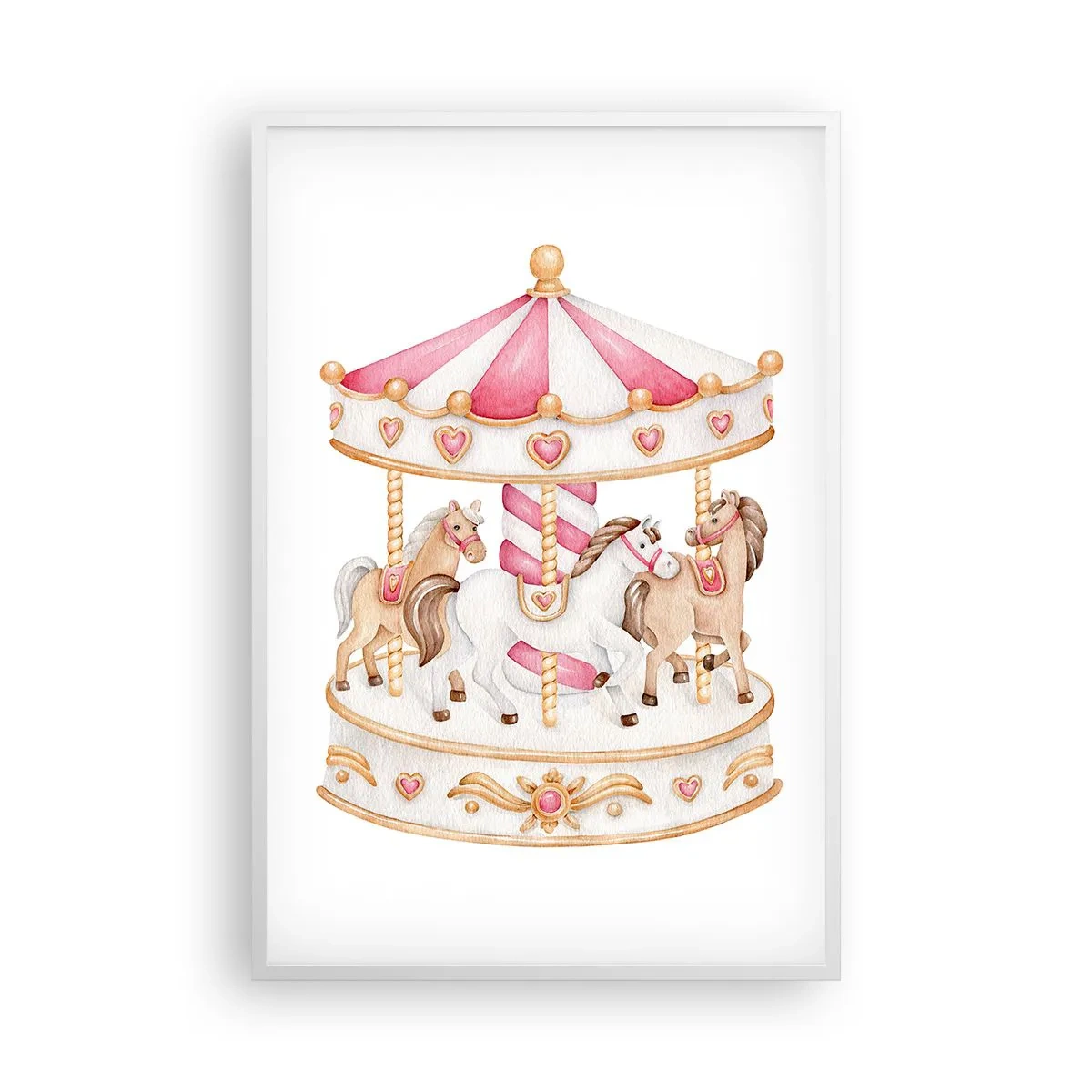 Plagát v bielom ráme - Sladký svet detstva - 61x91 cm