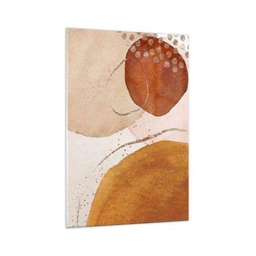 Obraz na skle - Zaoblenie a pohyb - 70x100 cm
