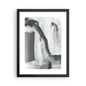 Plagát v čiernom ráme - Pevným pohybom - 30x40 cm