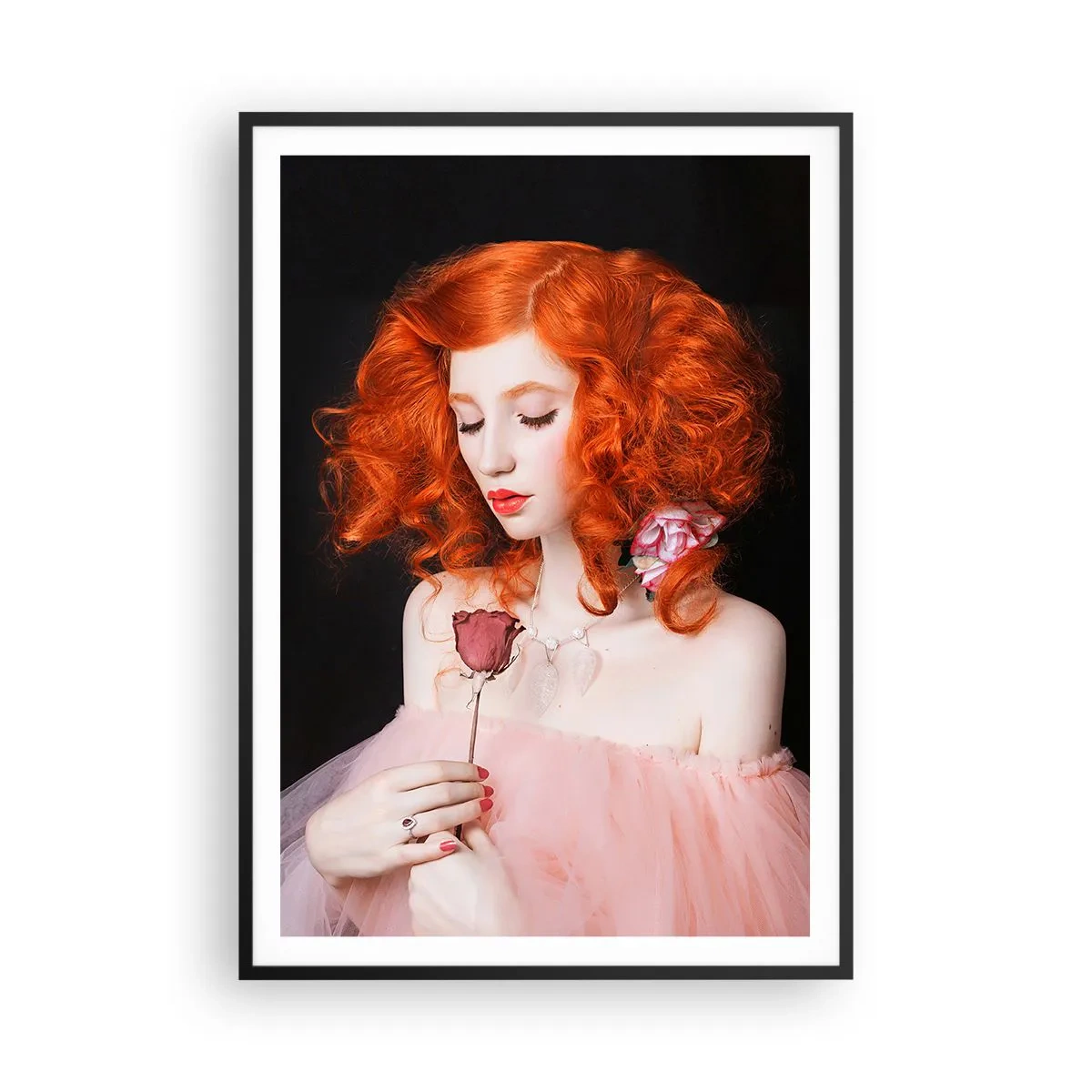 Plagát v čiernom ráme - V barokovom štýle - 70x100 cm