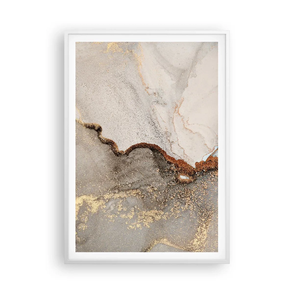 Plagát v bielom ráme - Na hranici farieb - 70x100 cm