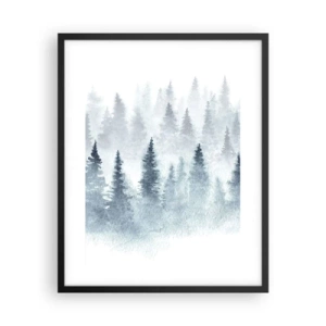 Plagát v čiernom ráme - Zahalené hmlou - 40x50 cm