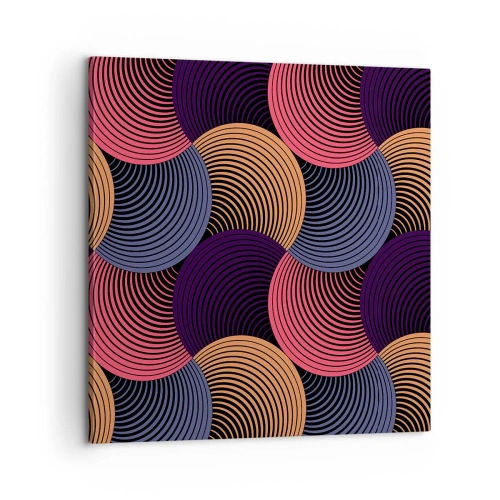 Obraz na plátne - V kruhovom rytme - 60x60 cm