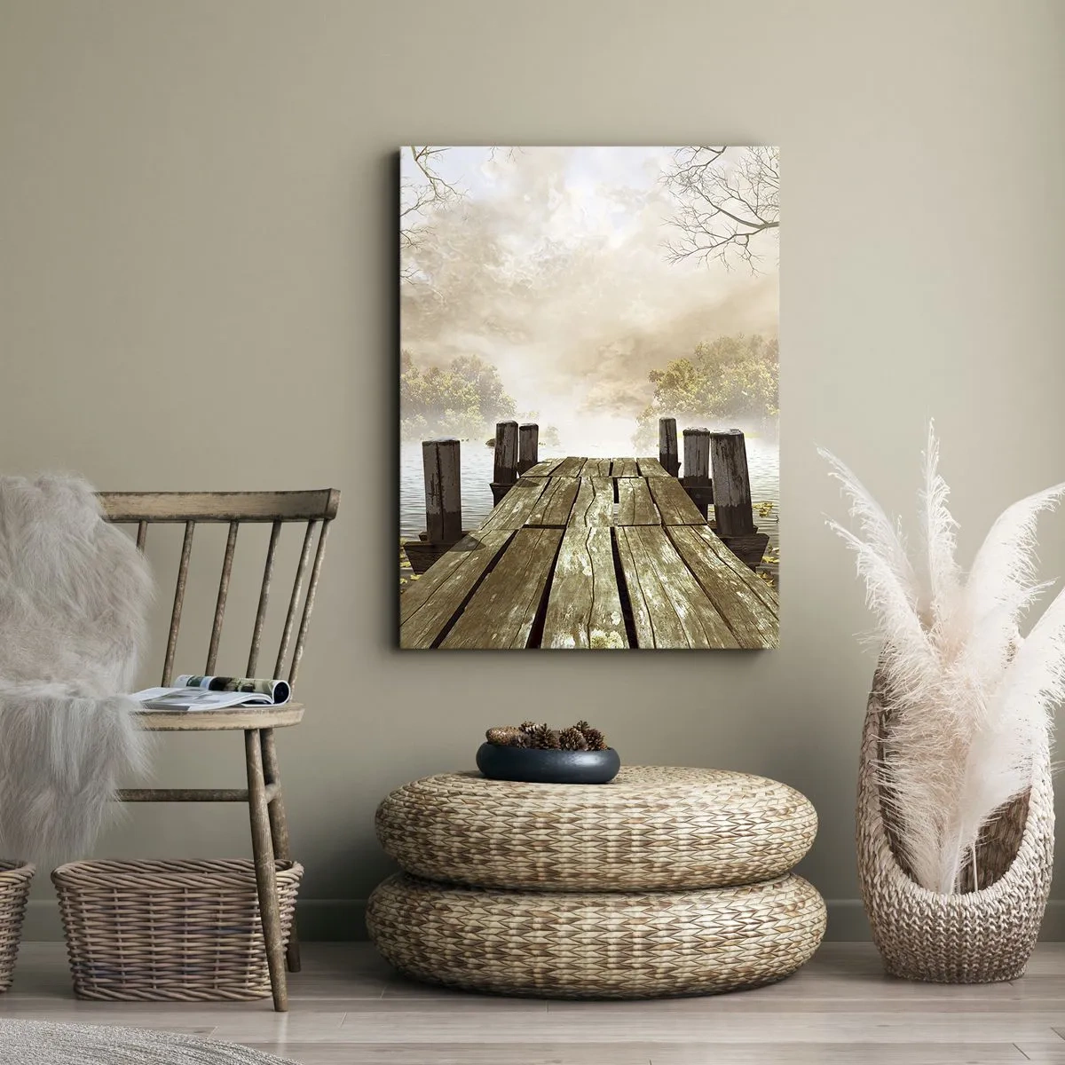 Obraz na plátne - Jemný smútok jesene - 55x100 cm