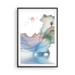 Plagát v čiernom ráme - Ku krištáľovým horám - 61x91 cm