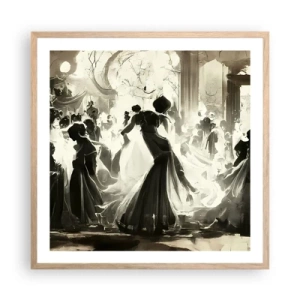 Plagát v ráme zo svetlého duba - Veľká maškaráda - 60x60 cm