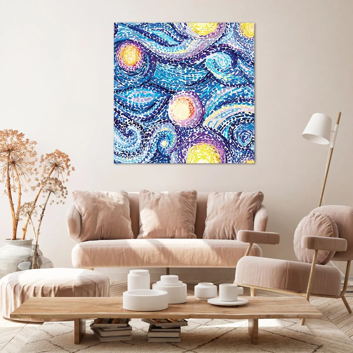 Obraz na plátne - Z obrazu van Gogha - 60x60 cm