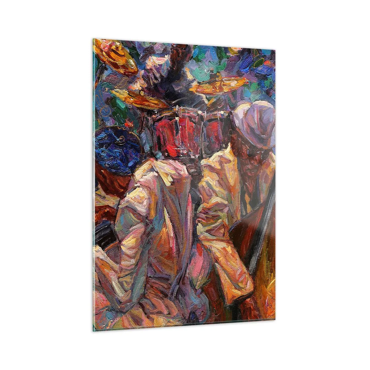 Obraz na skle - V jednom rytme - 50x70 cm