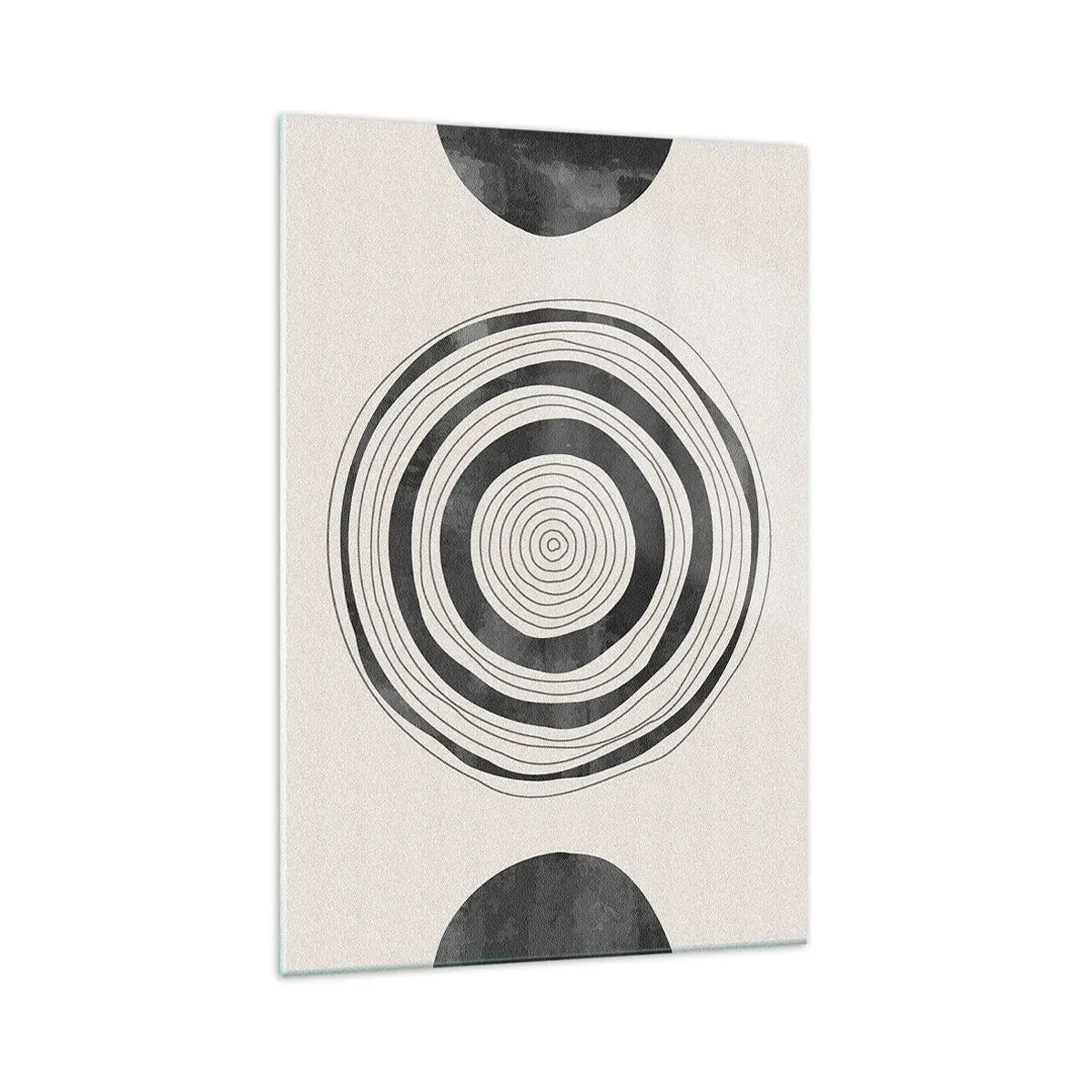 Obraz na skle - Dôležité je to, čo je uprostred - 70x100 cm