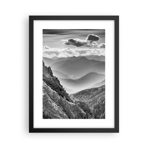 Plagát v čiernom ráme - Až k horizontu - 30x40 cm