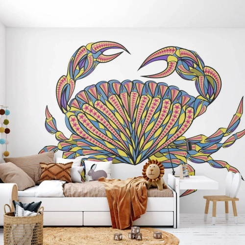 Fototapeta Standard Eco - Morské klenoty - Krab, Pre deti, Grafika - 250x175 cm