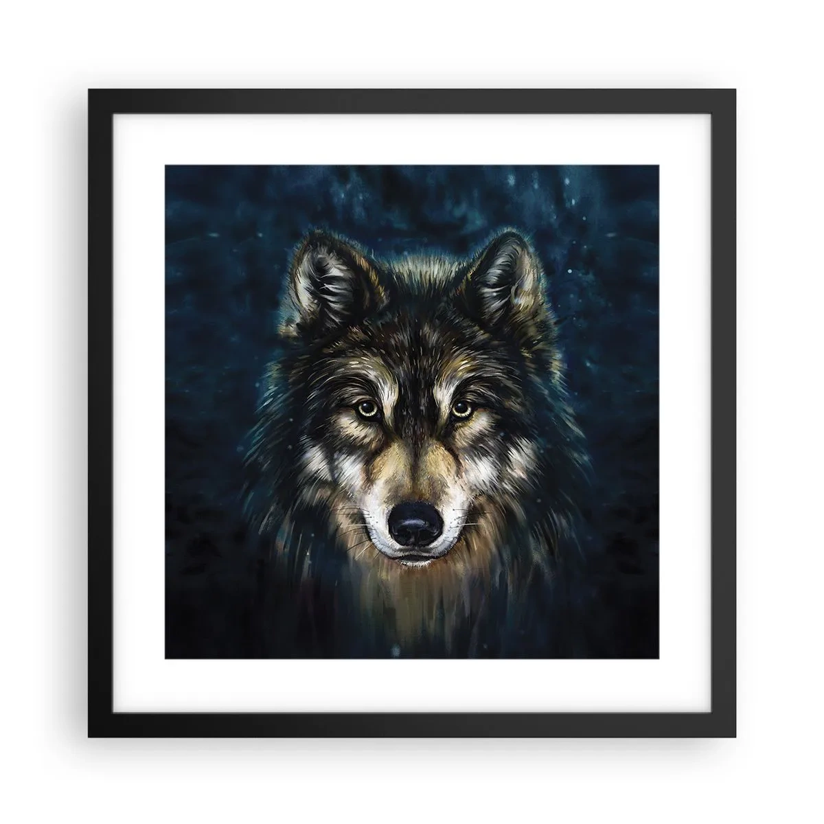 Plagát v čiernom ráme - Alfa? A omega - 40x40 cm