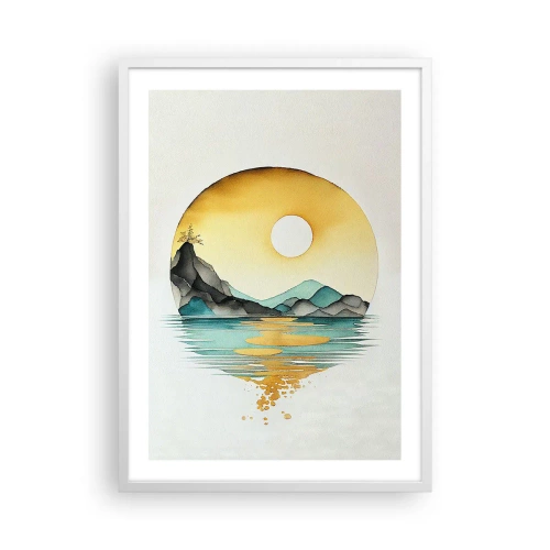 Plagát v bielom ráme - V kruhu krásy - 50x70 cm