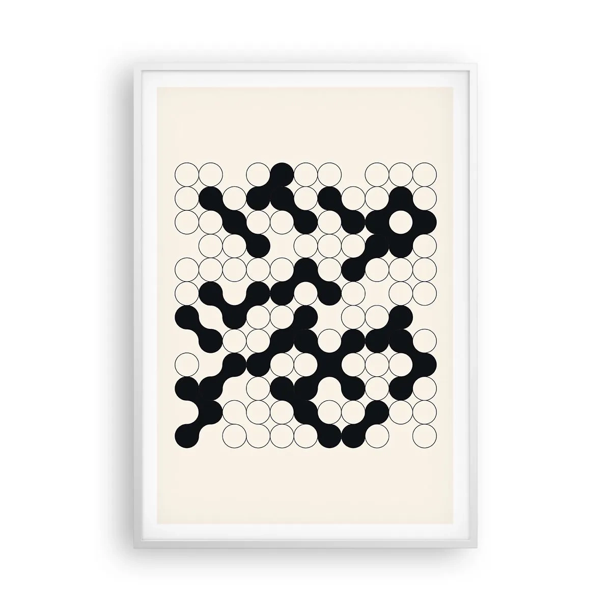 Plagát v bielom ráme - Čínska hra – variácia - 70x100 cm