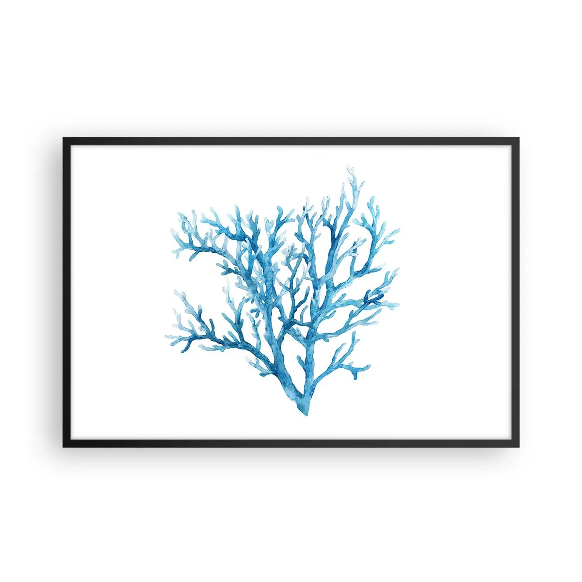 Plagát v čiernom ráme - Morský filigrán - 91x61 cm