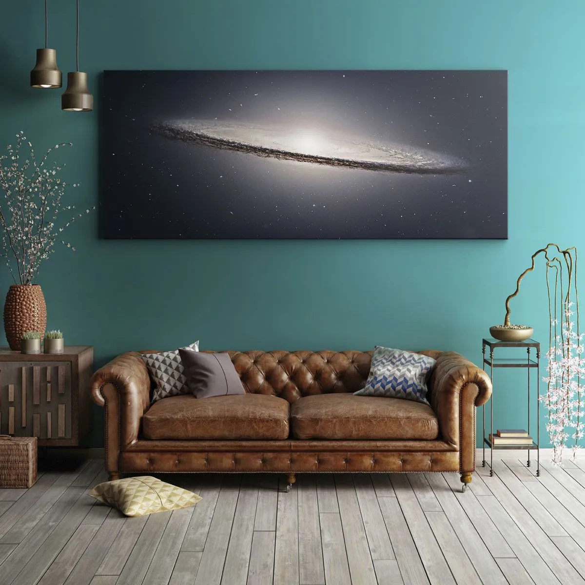 Obraz na plátne - Kedysi dávno v jednej preďalekej galaxii… - 120x50 cm
