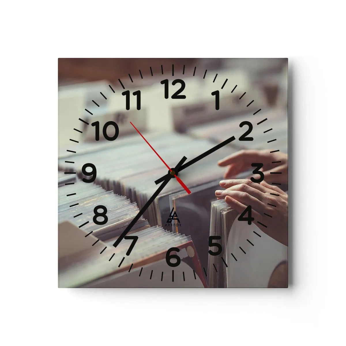 Nástenné hodiny - Hľadanie emócií - 40x40 cm