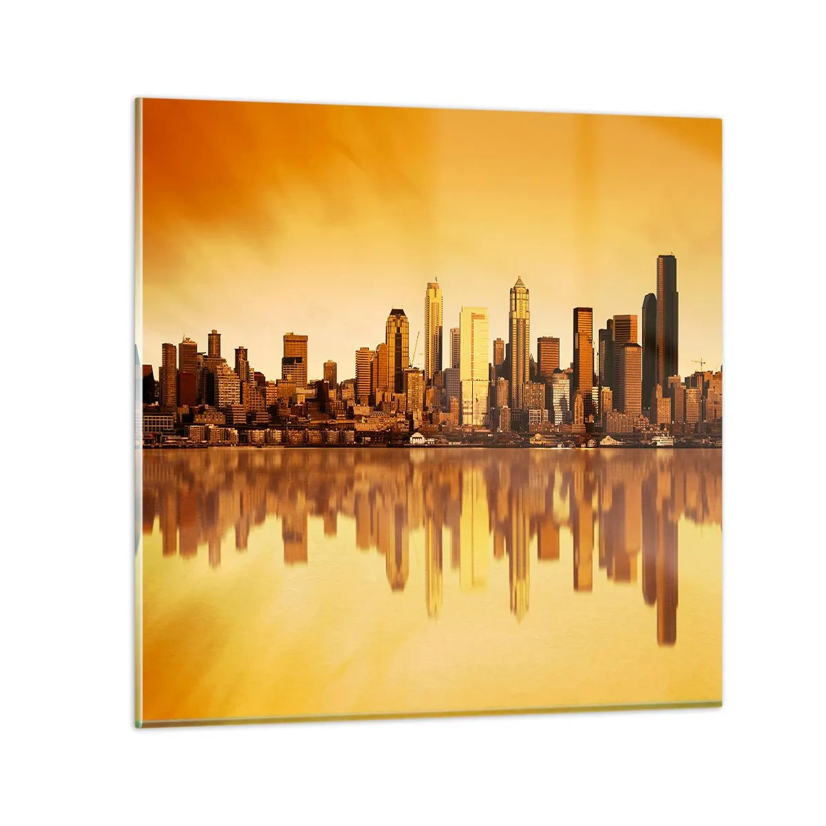 Obraz na skle - Ticho metropoly - 60x60 cm