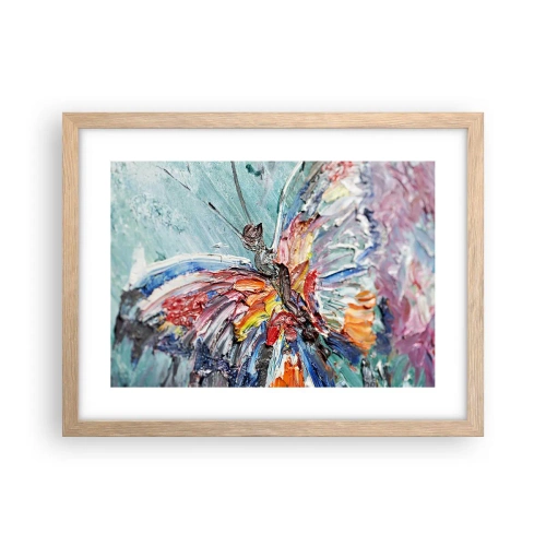 Plagát v ráme zo svetlého duba - Namaľovaný prírodou - 40x30 cm