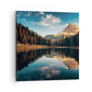 Obraz na plátne - Dvojitá krajina - 70x70 cm