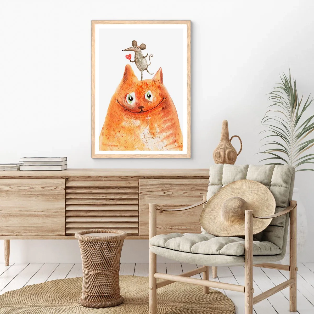 Plagát v ráme zo svetlého duba - Paradoxy lásky - 50x70 cm