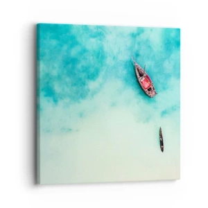 Obraz na plátne - Pretože na plážach Zanzibaru, keď je prebytok vody… - 30x30 cm