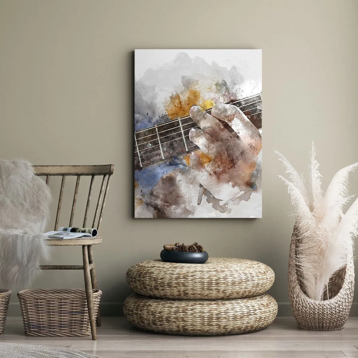 Obraz na plátne - Poézia medzi strunami - 45x80 cm