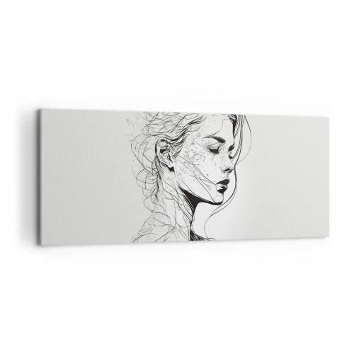 Obraz na plátne - Portrét v zamyslení - 120x50 cm