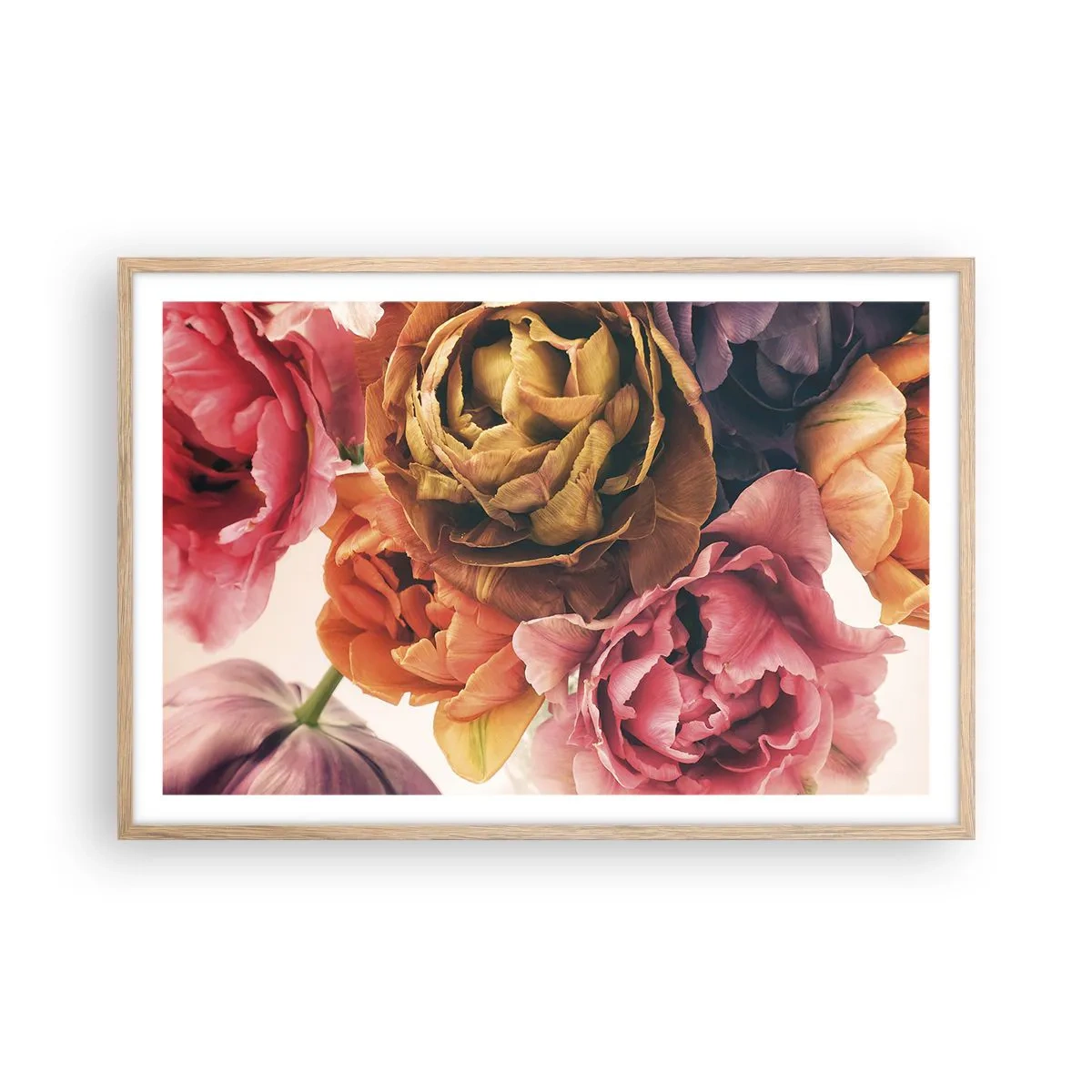 Plagát v ráme zo svetlého duba - Oslava života - 91x61 cm