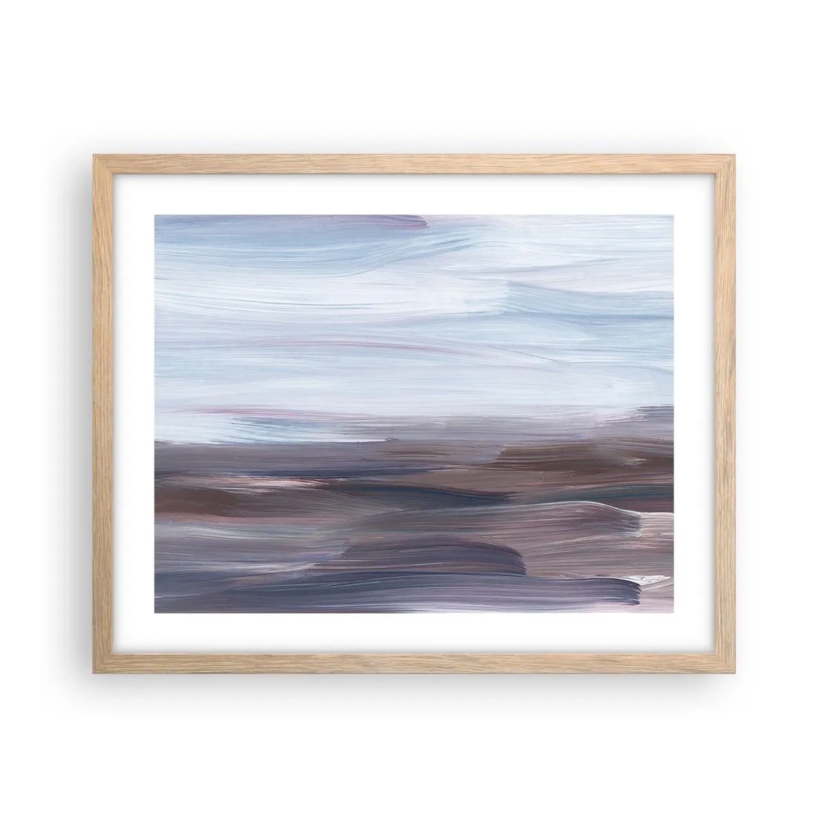 Plagát v ráme zo svetlého duba - Živly: voda - 50x40 cm