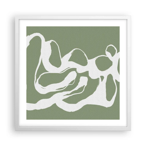 Plagát v bielom ráme - Volanie priestoru - 50x50 cm