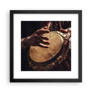 Plagát v čiernom ráme - V rytme srdca - 30x30 cm